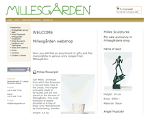 Tablet Screenshot of butik.millesgarden.se