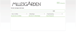 Desktop Screenshot of milles-konstdatabas.millesgarden.se