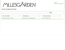 Tablet Screenshot of milles-konstdatabas.millesgarden.se